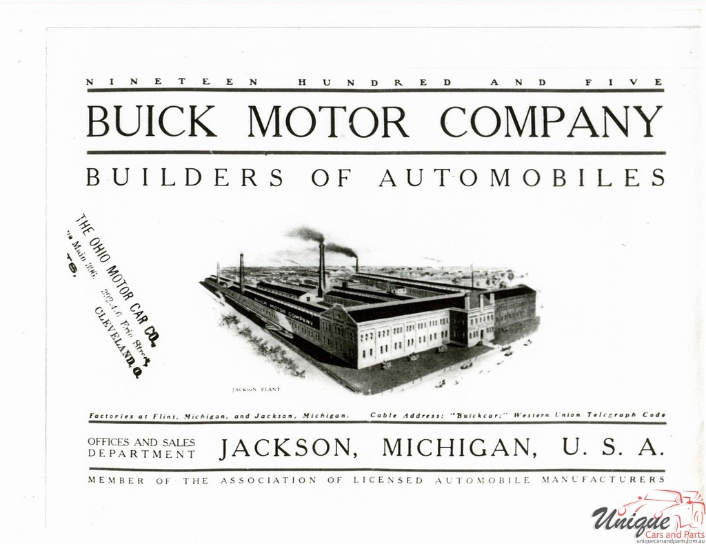 1905 Buick Catalogue Page 14
